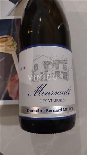 Bourgogne Meursault Domaine Bernard Millot Les Vireuils 2016