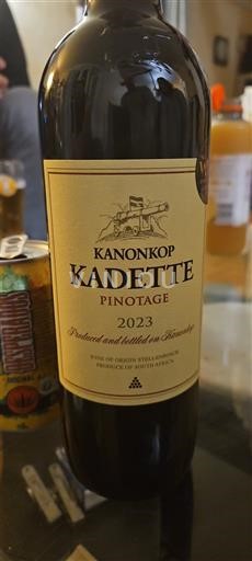 Región Costera Stellenbosch Kanonkop Kadette Pinotage 2023