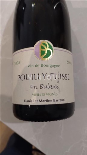 Borgoña Pouilly-fuissé Daniel et Martine Barraud En Buland Vieilles Vignes 2008