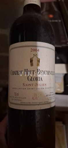 Bordéus Saint-Julien Château Haut-Beychevelle Gloria 2004