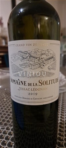 Bordeaux Pessac-Léognan Domaine La Solitude 2019