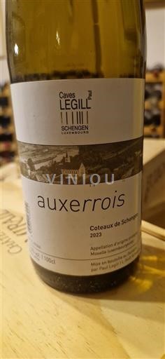 Luksemburška Mosela Caves Legill Auxerrois 2023