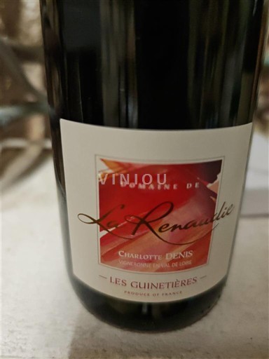 Vini Rouge sec Les Guinetières Domaine La Renaudie 2023 Francia Valle della Loira Touraine AOC