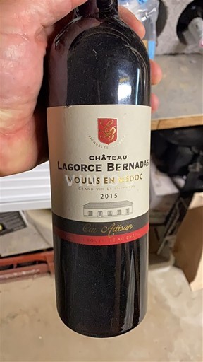 Bordeaux Moulis-en-Médoc Château Lagorce Bernadas Artisan 2015