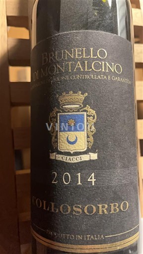 Toscana Brunello di Montalcino. Collosorbo 2014