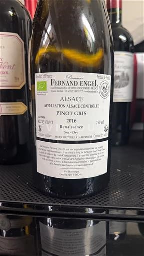 Alsacia Domaine Fernand Engel Renaissance 2016