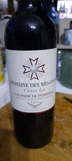 Bordeaux Lalande-de-Pomerol Domaine S Mimosas Isa 2013
