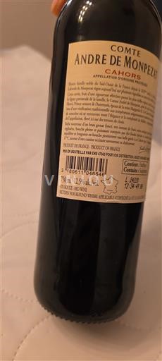 Sud-Ovest Cahors Comte André de Monpezat Senza annata