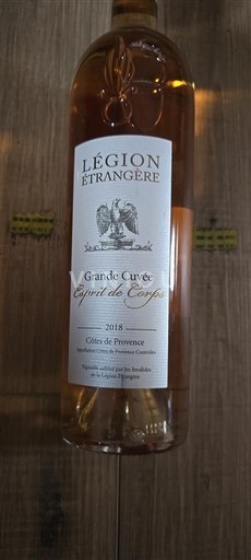 Provenza Côtes de Provenza Légion Etrangère Grande Esprit de Corps 2018