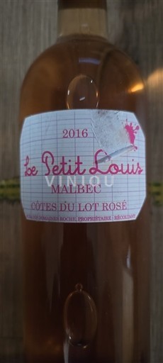 Weine Rosé sec Le Petit Louis 2016 Frankreich Südwestfrankreich Côtes du Lot IGP