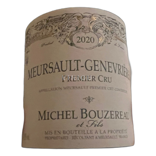Borgoña Meursault Premier Cru Domaine Michel Bouzereau et Fils Genevrieres 2020