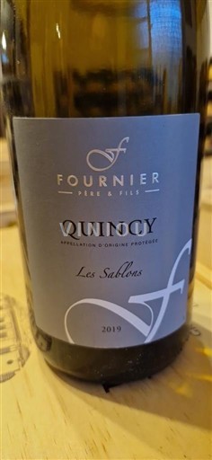 Viner Blanc sec Les Sablons Fournier Père & Fils 2019 Frankrike Loiredalen Quincy AOC