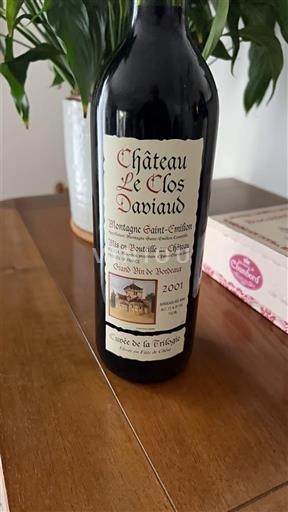 Bordeaux Montagne-Saint-Émilion Château Le Clos Daviaud de la Triade 2001