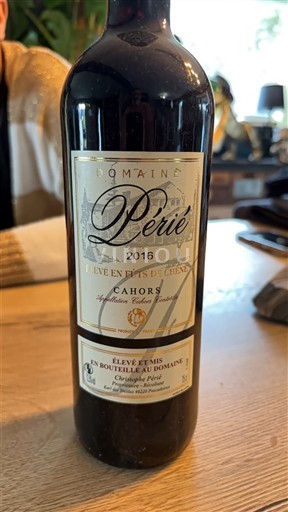 South West Cahors Domaine Périé Élevé en fûts de chêne 2016