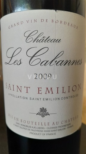 Bordeaux Saint-Émilion Château Les Cabannes 2009