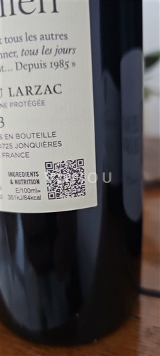 Languedoc Terrasses-du-larzac Jullien Lous rougeos Ikke årgangsbestemt