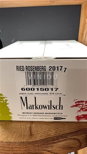 Dolní Rakousko Carnuntum DAC Weingut Gerhard Markowitsch Ried Rosenberg 2017