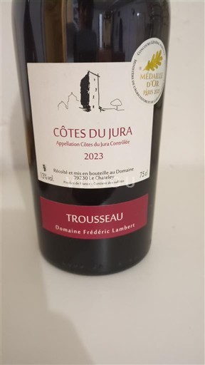 Jura Côtes du Jura Frédéric Lambert Trousseau 2023