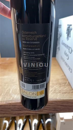 Vinhos Rouge sec Reserve 2013 Áustria Burgenland Mittelburgenland DAC