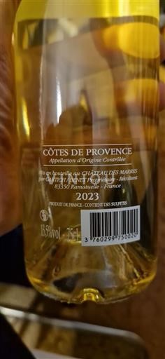 Provansa Côtes-de-Provence Château S Marres Prestige 2023
