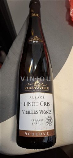 Vine Blanc sec Vieilles Vignes Réserve Ribeauvillé 2019 Frankrig Alsace Vin de France