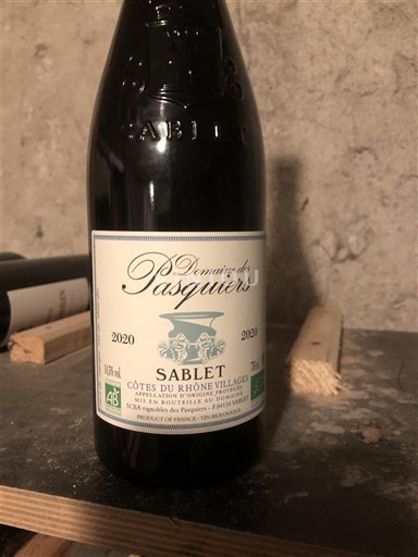 Rhônen laakso Määrittelemätön Domaine S Pasquiers Sablet 2020