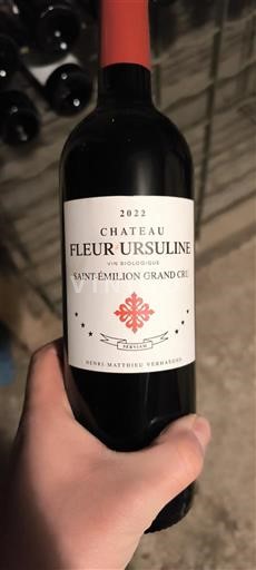 Bordeaux Saint-Émilion Grand Cru Grand Cru Château Fleur Ursuline 2022