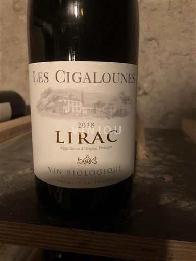 Thung lũng Rhône Lirac Les Cigalounes 2018