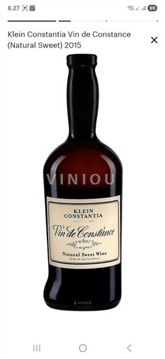 Região Costeira Constantia Klein Constantia Vin de Constance 2015