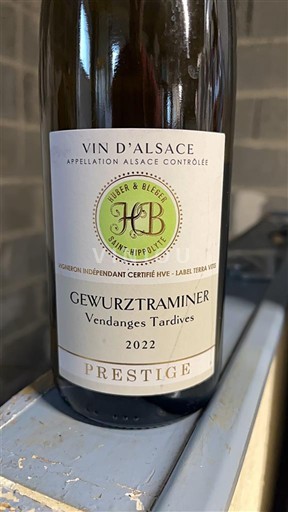 Alsacia Vendanges Tardives Huber & Bleger Prestige 2022