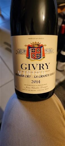Bourgogne Givry Premier Cru Domaine Joblot La Grande Berge 2014