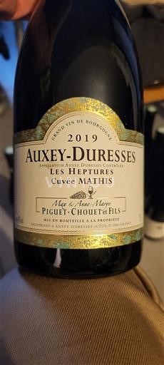 Bourgondië Auxey-Duresses Piguet-Chouet et Fils Les Heptures Mathis 2019