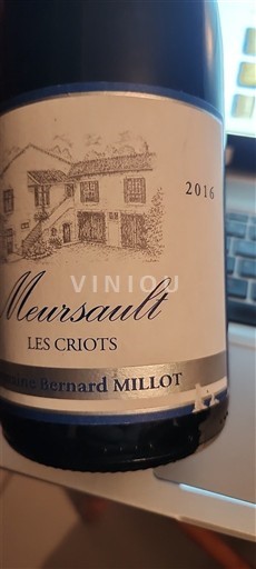 Burgundy Meursault Domaine Bernard Millot Les Criots 2016