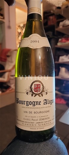 Burgundi Bourgogne Aligoté E.A.R.L. Pascal Lemoine 2004