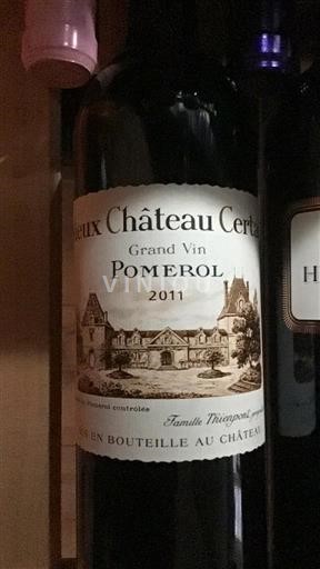 Bordeaux Pomerol Château Vieux Château Certan 2011