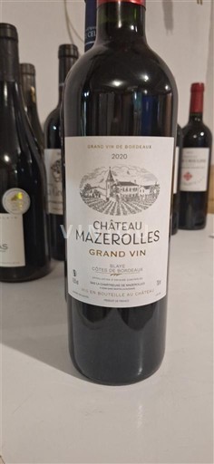 Burdeos Côtes-de-bourg Château Mazerolles Grand Vin 2020