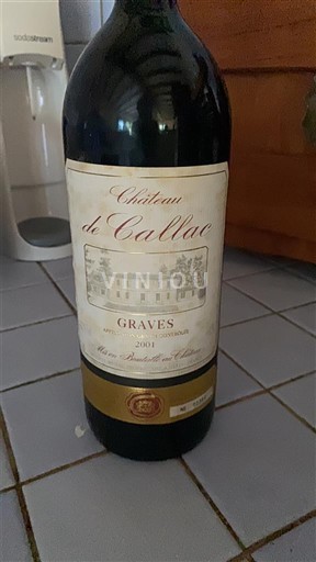 Bordeaux Graves Château Callac 2001