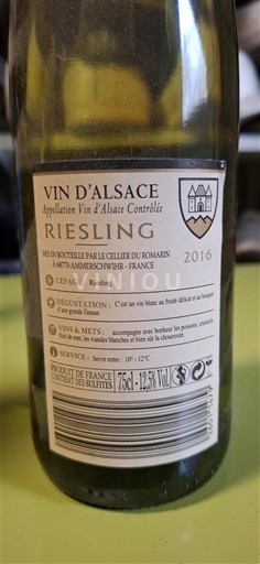 Alsacia Cellier du Romarin 2016