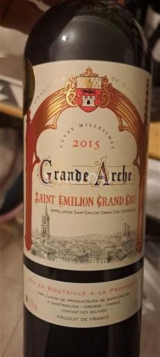 Bordeaux Saint-Émilion Grand Cru Grand Cru Grande Arche Millésimée 2015