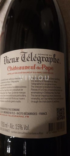 Vale do Ródano Châteauneuf-du-Pape Domaine Vieux Télégraphe 2023