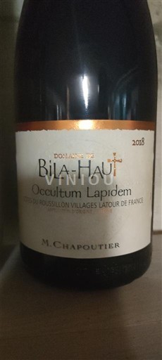Roussillon Domaine Bila-Haut Occultum Lapidem 2018