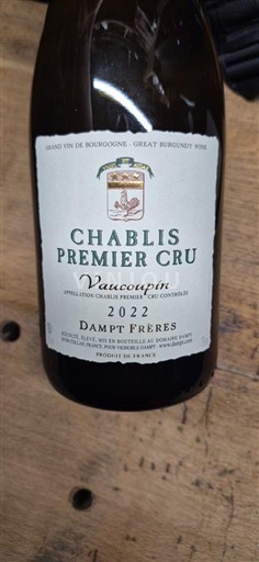 Bourgogne Chablis Premier Cru Damp Frères Vaucopin 2022