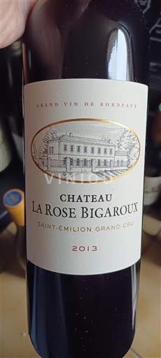 Bordeaux Saint-Émilion Grand Cru Grand Cru Château La Rose Bigaroux 2013