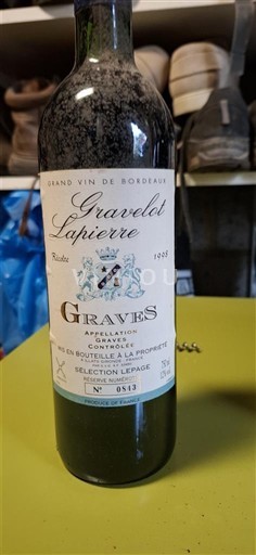 Bordeaux Graves Gravelet Lapierre 1998