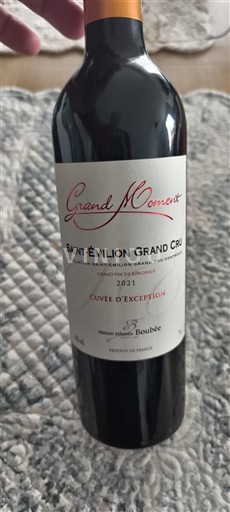 Bordeaux Saint-Émilion Grand Cru Grand Cru Maison Boubee d'Exception 2021