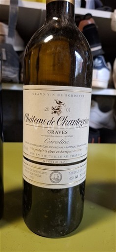 Bordeaux Graves Château Chantegrive Caroline 2001