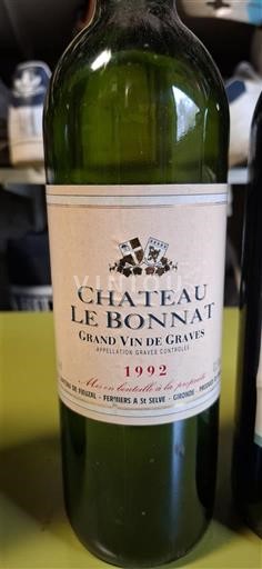 Bordeaux Graves Château Le Bonnat 1992