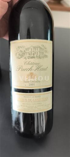 Languedoc Languedoc-ylängöt Château Puech-Haut 2001