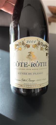 Rhône Valley Côte-Rôtie Domaine Gilles Barge du Plessy 2001
