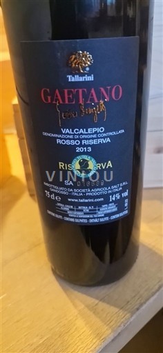 Lombardije Valcalepio Tallarini Gaetano 2013
